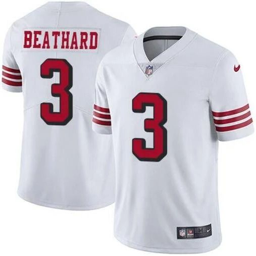 Men San Francisco 49ers 3 C.J. Beathard Nike White Color Rush Limited NFL Jersey